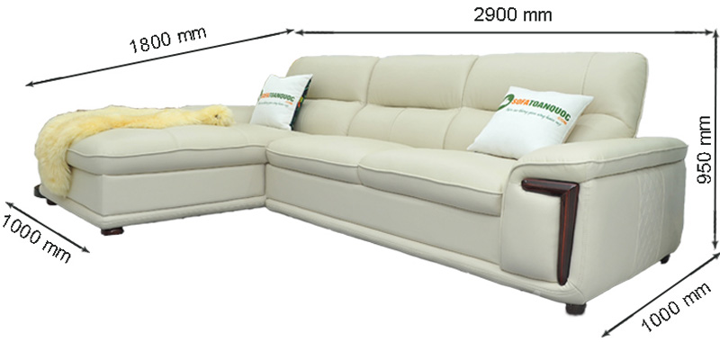 Sofa da nhập khẩu mã QV-F1623P-1