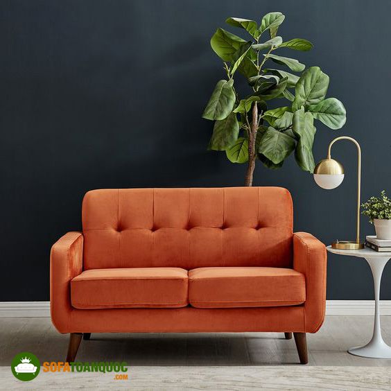 sofa màu cam nhỏ