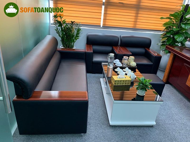 cách bố trí sofa trong phòng làm việc