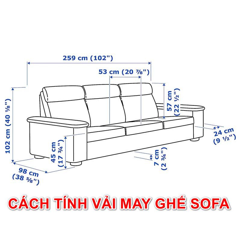 Cách Tính Vải May Ghế Sofa Chuẩn Xác Tiết Kiệm