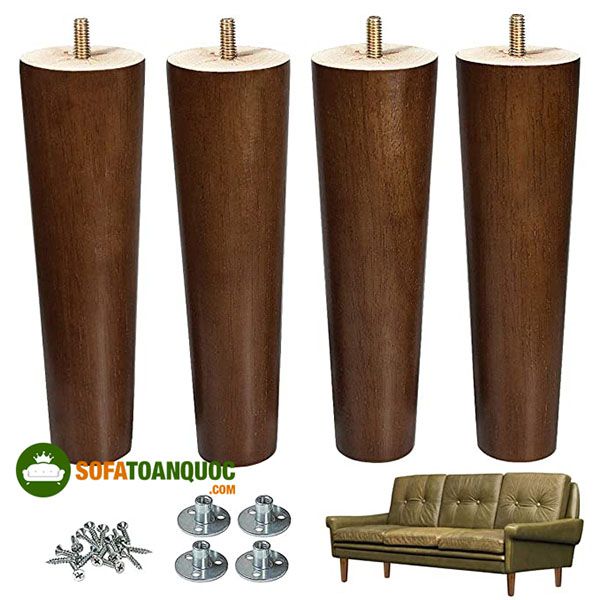 sofa chân gỗ dạng vặn