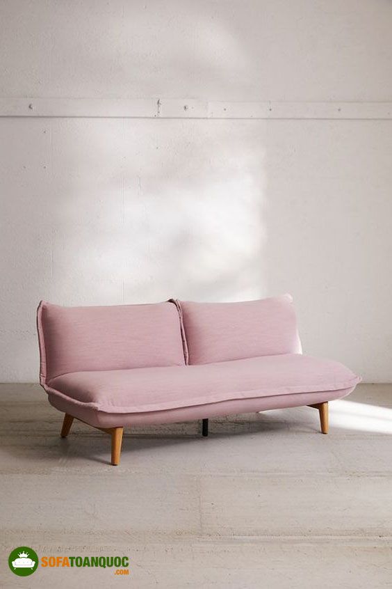 ghế sofa đơn giản hiện đại màu hồng