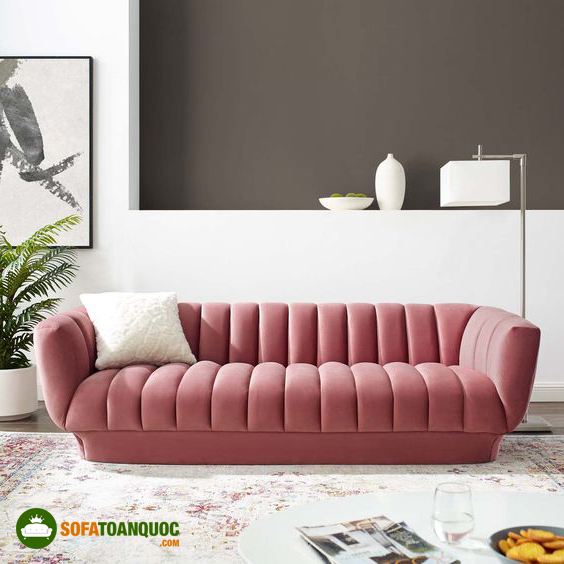 ghế sofa màu hồng đẹp