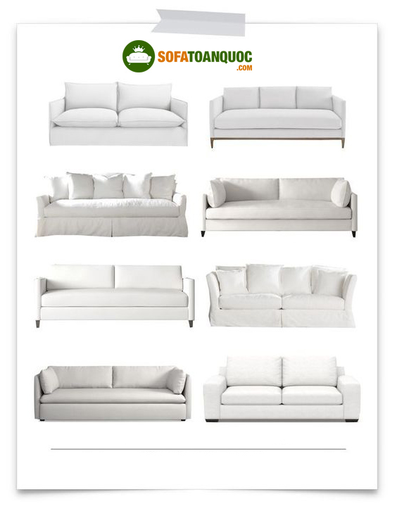 các mẫu ghế sofa màu trắng