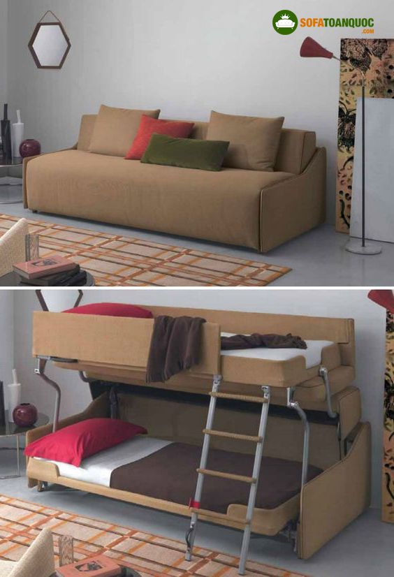 ghế sofa thông minh kết hợp giường 2 tầng