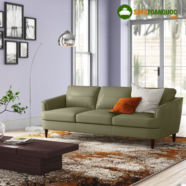 ghế sofa màu xanh rêu 2