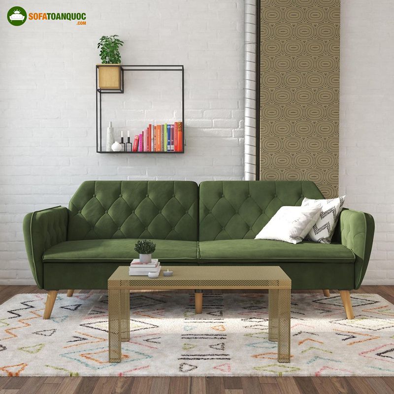 ghế sofa màu xanh rêu đẹp