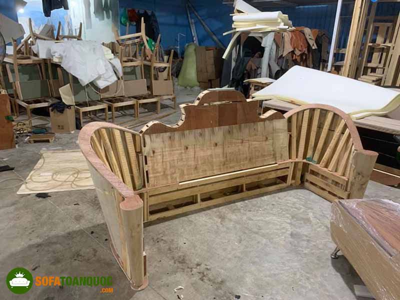 khung ghế Sofa gỗ
