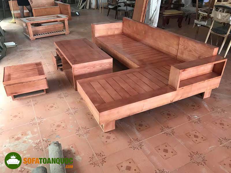 sofa gỗ tần bì trần