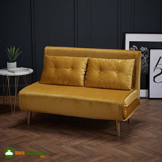 ghế sofa màu vàng đồng