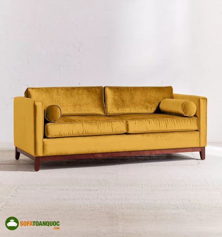 sofa màu vàng đồng đẹp mắt