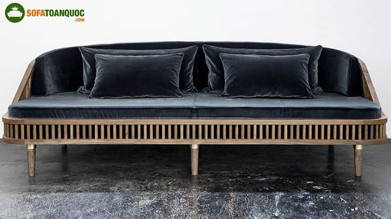 mẫu ghế sofa nan gỗ đẹp