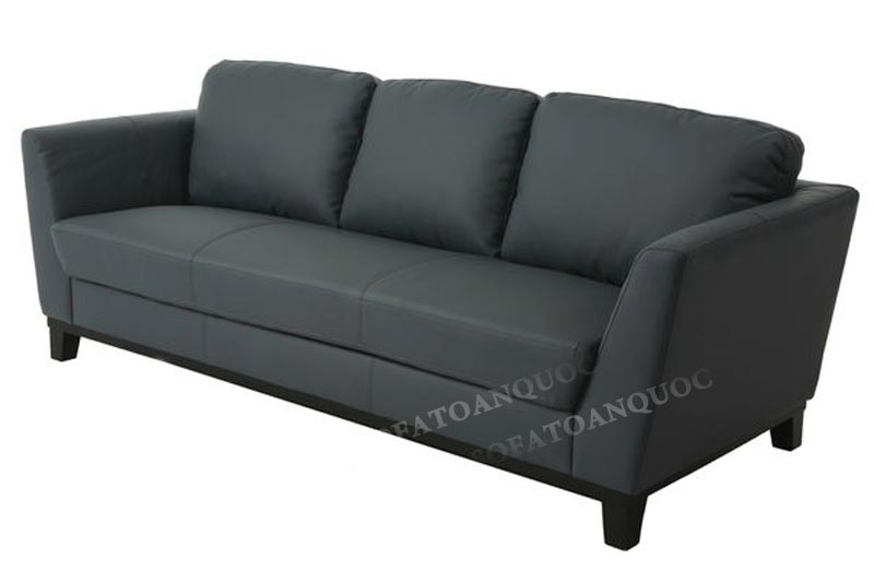 Ghế sofa da màu đen sang trọng, hiện đại AmiA SFD259