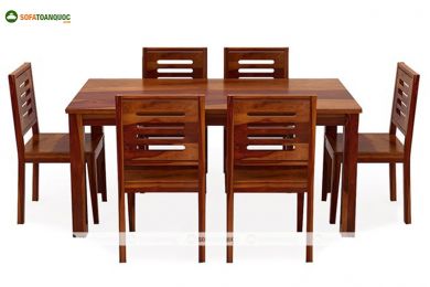 Bộ bàn ghế phòng ăn gỗ sồi nga mã 32