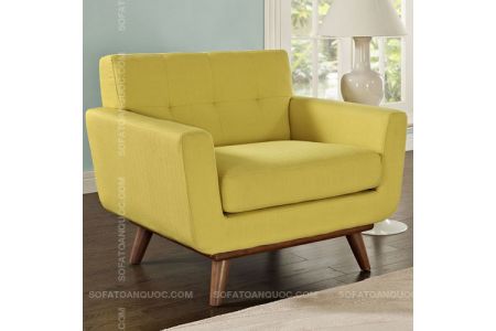 Mẫu ghế sofa đơn nhỏ màu vàng mã 01