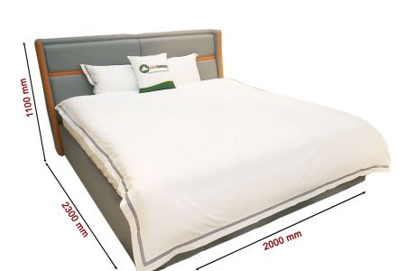 Giường ngủ bọc da mã MG01