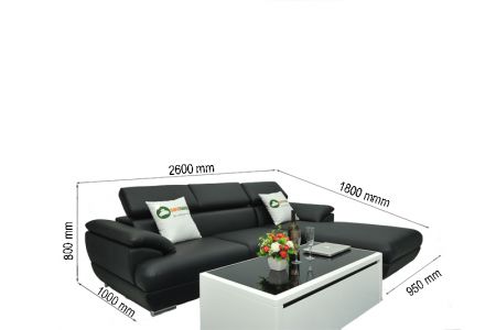 Kích thước Bộ bàn ghế sofa cho phòng khách nhỏ mã TN01T