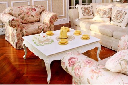 Mẫu bộ ghế sofa vải hoa lãng mạn mã 60-2