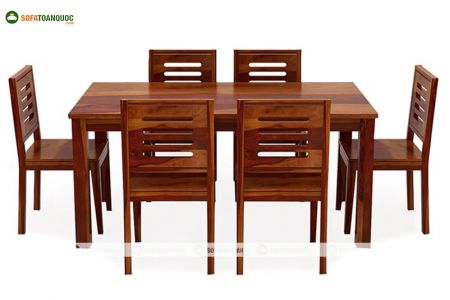 Bộ bàn ghế phòng ăn gỗ sồi nga mã 32